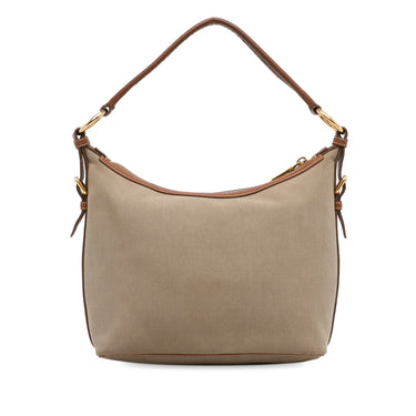 Brown Prada Canapa Shoulder Bag - Designer Revival