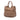 Brown Prada Cervo Open Convertible Tote Satchel