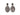 Silver & Multicolor Bavna Diamond & Gemstone Pierced Earrings - Designer Revival