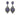 Blue Cabochon & Diamond Bavna Drop Pierced Earrings - Designer Revival