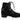 Black Christian Louboutin Glitter Suede Combat Boots Size 38.5 - Designer Revival