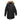 Black Canada Goose Down Fur-Trimmed Hooded Puffer Coat Size US 2XL