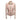 Light Pink & Cream Angelo Mozzillo Striped Leather Jacket Size IT 42 - Designer Revival