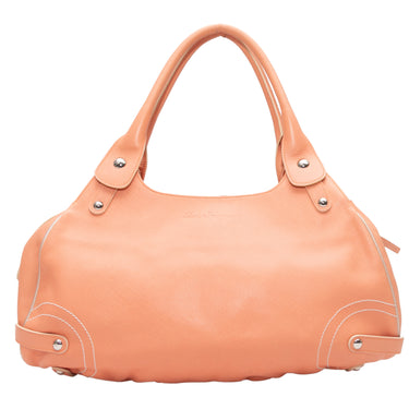 Peach Salvatore Ferragamo Shoulder Bag - Designer Revival