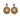 Pearl Jennifer Miller Diamond & Topaz Fleur de Lis Pierced Earrings - Designer Revival