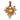 Gold-Tone & Purple Christian Lacroix Heart Pendant