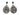 Grey & Multicolor Bavna Labradorite & Pave Diamond Teardrop Earrings - Designer Revival