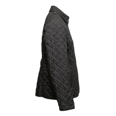 Black Burberry Quilted Nova Check-Lined Jacket Size US M