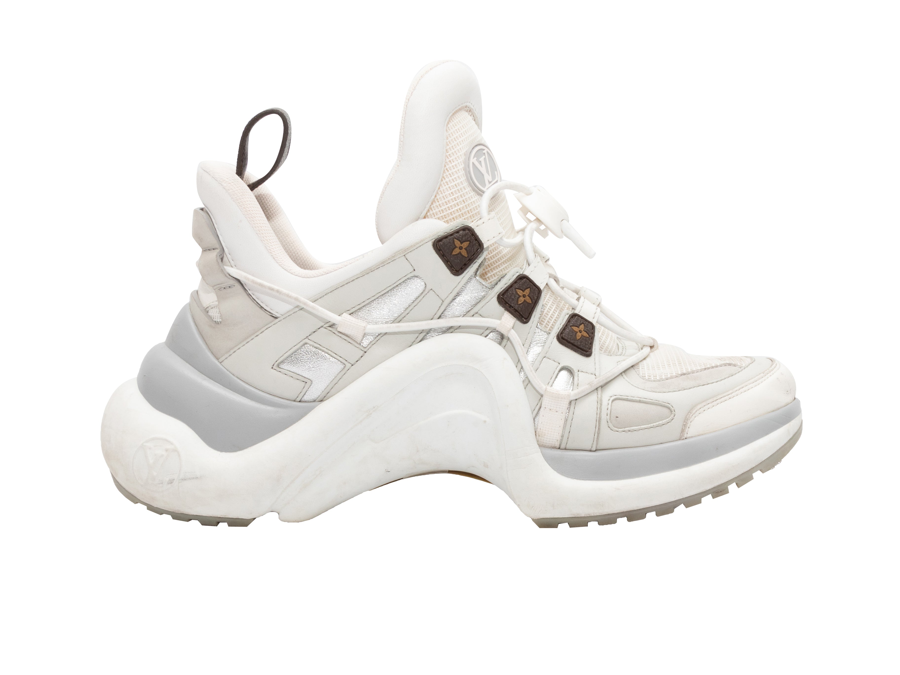 White Louis Vuitton Archlight Low-Top Sneakers Size 39