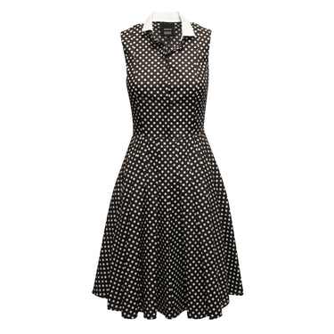 Black & White Akris Polka Dot A-Line Dress Size US 4 - Designer Revival