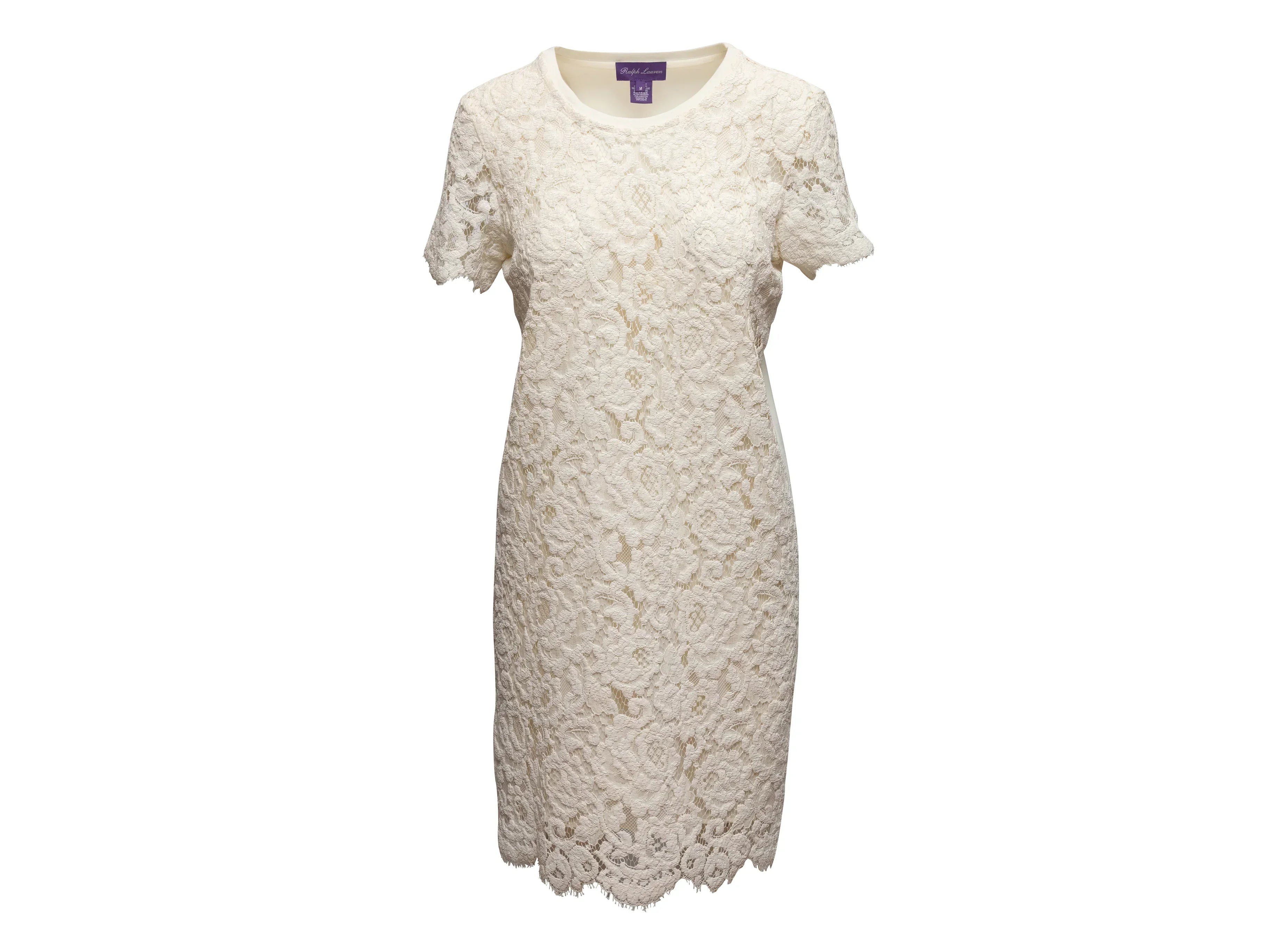 M / White White Ralph Lauren Purple Label Lace Dress Size US M M / White White Ralph Lauren Purple Label Lace Dress Size US M