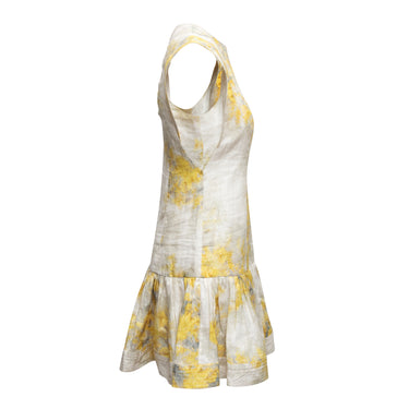 White & Yellow Zimmermann Floral Print Mini Dress Size 1