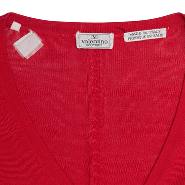 Vintage Red Valentino Boutique V-Neck Cardigan Size US M