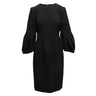 Black Carolina Herrera Virgin Wool Dress Size US 10 - Designer Revival