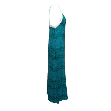 Teal & Multicolor Wales Bonner Virgin Wool-Blend Knit Dress Size US L - Designer Revival