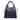 Navy & White Balenciaga Cutout Cabas Tote - Designer Revival