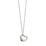 Sterling Silver Tiffany & Co. Elsa Peretti Open Heart Pendant Necklace - Designer Revival