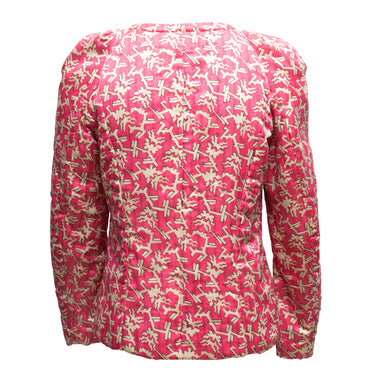 Pink & Cream Isabel Marant Silk-Blend Printed Jacket Size 3 - Designer Revival