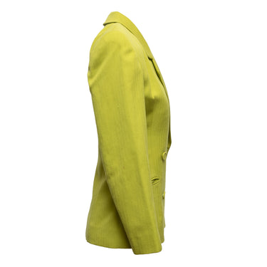 Vintage Lime Green Omo Norma Kamali 1980s Blazer Size US XS/S - Designer Revival