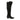 Black Fendi Suede Pointed-Toe Knee-High Heeled Boots Size 7 - Designer Revival