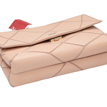 Beige Roger Vivier Geometric Patterned Shoulder Bag - Designer Revival