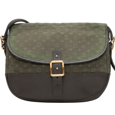 Olive Louis Vuitton Mini Lin Canvas & Leather Crossbody Bag