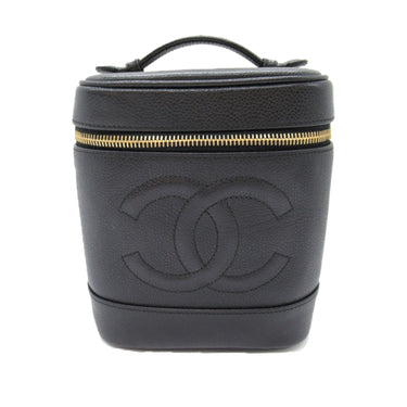 Black Chanel CC Caviar Vanity Bag