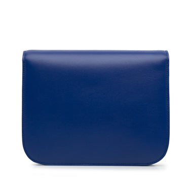 Blue Celine Medium Classic Box Crossbody Bag