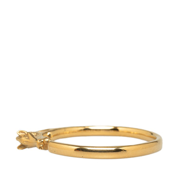 Gold Hermès Tete de Cheval Horse Bangle Costume Bracelet