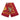 Red Hermès Les Tambours Silk Scarf Scarves