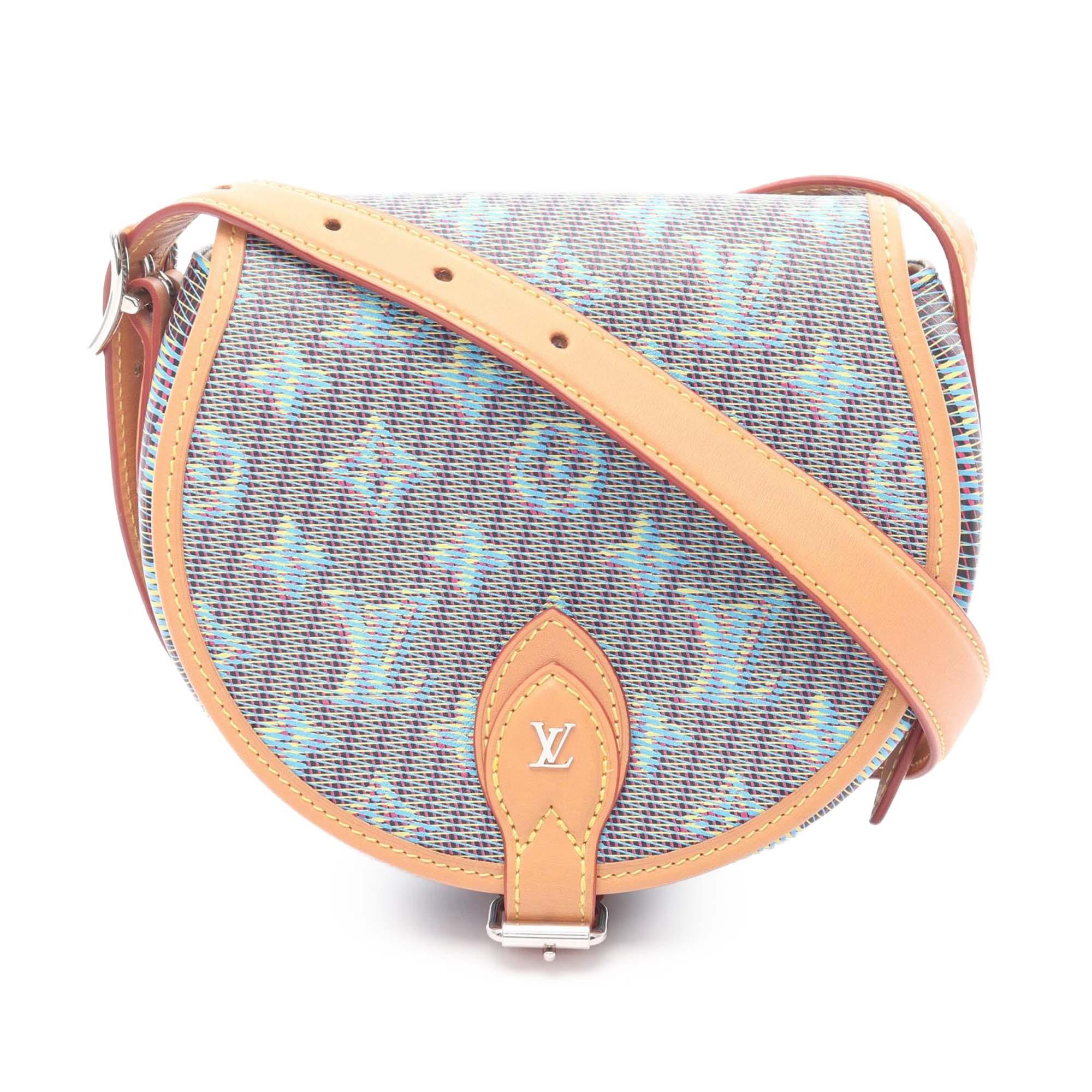 Blue Louis Vuitton Monogram LV Pop Tambourin Crossbody Bag