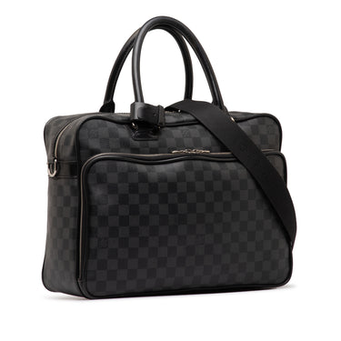 Black Louis Vuitton Damier Graphite Icare Business Bag