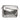 Silver LOEWE Small Anagram Embossed Patent Puzzle Satchel