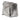 Silver LOEWE Small Anagram Embossed Patent Puzzle Satchel