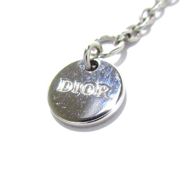 Silver Dior Crystal Clair D Lune Necklace
