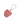 Red Hermès Leather Apple Bag Charm Key Chain - Designer Revival