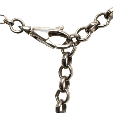 Silver Gucci Interlocking G Necklace - Designer Revival