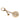Gold Louis Vuitton Whirly Flower Bag Charm Key Chain
