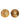 Red Hermès Gold Plated and Leather Medor Round Clip on Earrings - Designer Revival