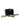 Black Chanel Small Glazed Goatskin Box With Chain Crossbody Bag