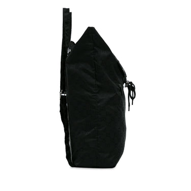 Black Gucci GG Nylon Bear Charm Backpack