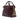 Burgundy Burberry Medium Leather and House Check Banner Satchel