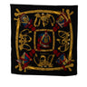 Black Hermès Grand Uniforme Silk Scarf Scarves - Designer Revival