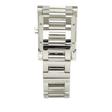 Silver Bvlgari Automatic Stainless Steel Rettangolo Watch