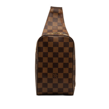 Brown Louis Vuitton Damier Ebene Geronimos Crossbody Bag