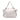 White Gucci Large Pebbled Calfskin Bamboo Bar Tassel Tote - Designer Revival