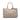 Gray Prada Vitello Daino Open Convertible Tote Satchel