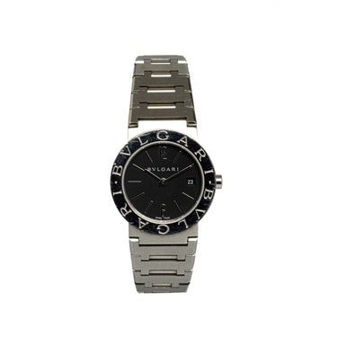 Silver Bvlgari Quartz Stainless Steel Watch