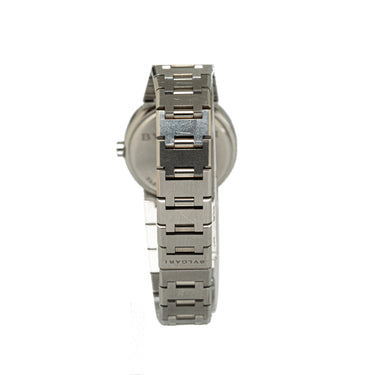 Silver Bvlgari Quartz Stainless Steel Watch - Designer Revival
