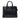 Black Prada Saffiano Soft Triple Pocket Tote Satchel